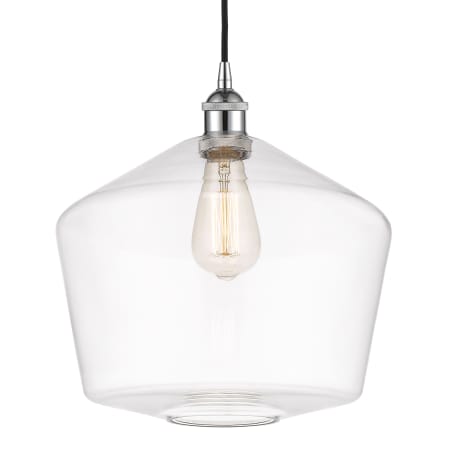 A large image of the Innovations Lighting 616-1P-14-12 Cindyrella Pendant Polished Chrome / Clear