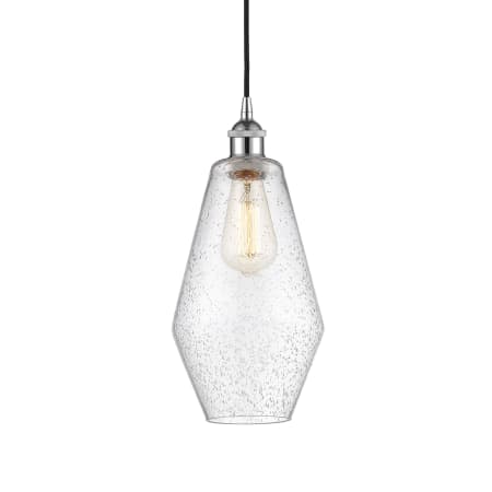 A large image of the Innovations Lighting 616-1P-15-7 Cindyrella Pendant Polished Chrome / Seedy