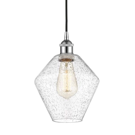 A large image of the Innovations Lighting 616-1P-11-8 Cindyrella Pendant Polished Chrome / Seedy