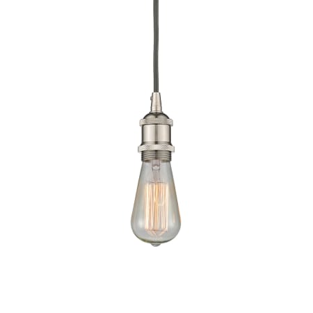 A large image of the Innovations Lighting 616-1P-4-2 Edison Pendant Polished Nickel