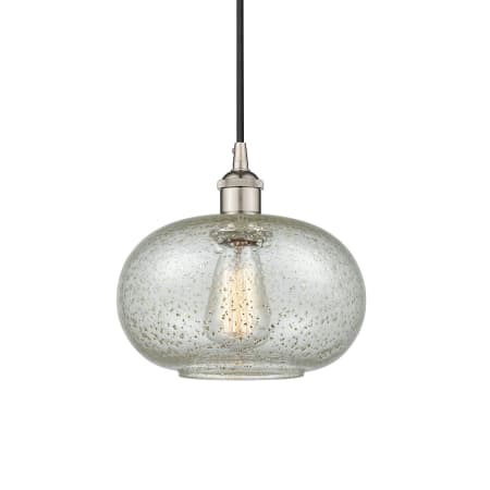 A large image of the Innovations Lighting 616-1P-11-10 Gorham Pendant Polished Nickel / Mica