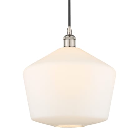 A large image of the Innovations Lighting 616-1P-14-12 Cindyrella Pendant Polished Nickel / Cased Matte White