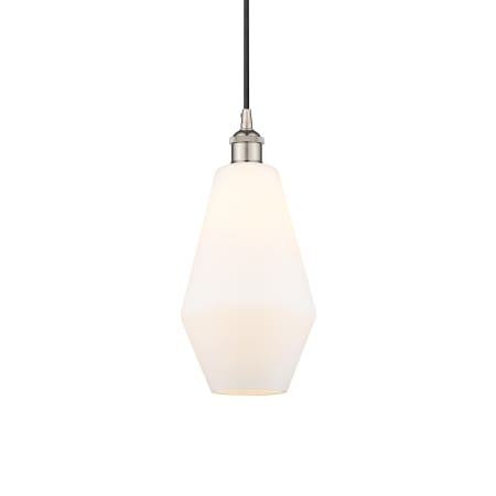 A large image of the Innovations Lighting 616-1P-15-7 Cindyrella Pendant Polished Nickel / Cased Matte White