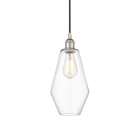 A large image of the Innovations Lighting 616-1P-15-7 Cindyrella Pendant Polished Nickel / Clear