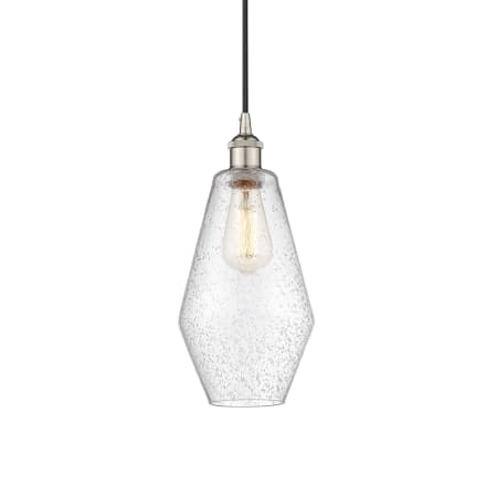 A large image of the Innovations Lighting 616-1P-15-7 Cindyrella Pendant Polished Nickel / Seedy