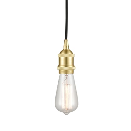 A large image of the Innovations Lighting 616-1P-4-2 Edison Pendant Satin Brass