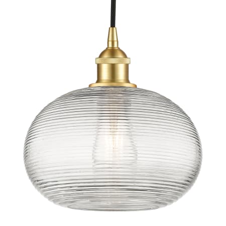 A large image of the Innovations Lighting 616-1P 10 10 Ithaca Pendant Satin Gold