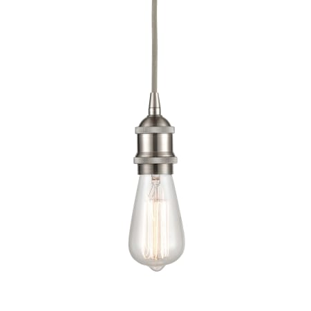 A large image of the Innovations Lighting 616-1P-4-2 Edison Pendant Satin Nickel