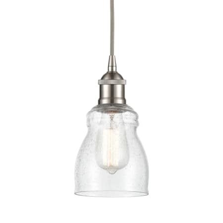 A large image of the Innovations Lighting 616-1P-10-5 Ellery Pendant Brushed Satin Nickel / Seedy