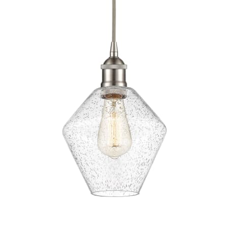 A large image of the Innovations Lighting 616-1P-11-8 Cindyrella Pendant Brushed Satin Nickel / Seedy