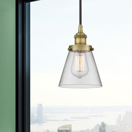 A large image of the Innovations Lighting 616-1PH-10-6 Cone Pendant Alternate Image