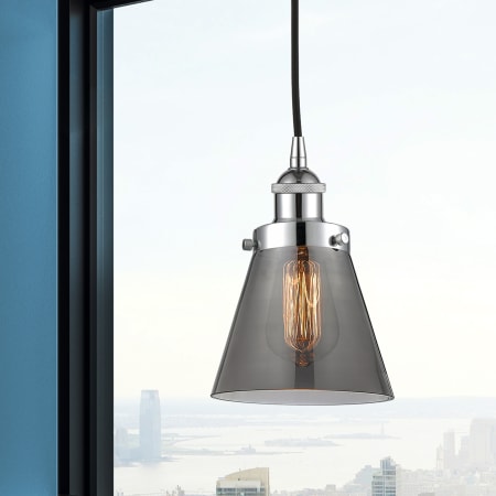 A large image of the Innovations Lighting 616-1PH-10-6 Cone Pendant Alternate Image