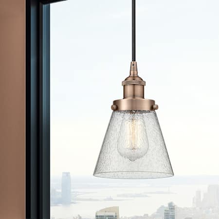 A large image of the Innovations Lighting 616-1PH-10-6 Cone Pendant Alternate Image