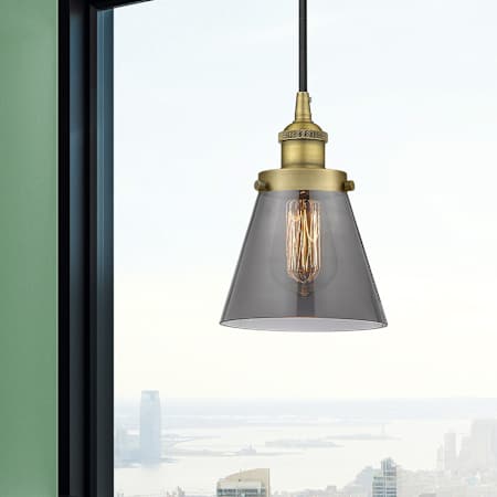 A large image of the Innovations Lighting 616-1PH-10-6 Cone Pendant Alternate Image