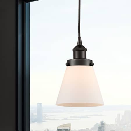 A large image of the Innovations Lighting 616-1PH-10-6 Cone Pendant Alternate Image