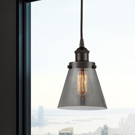 A large image of the Innovations Lighting 616-1PH-10-6 Cone Pendant Alternate Image