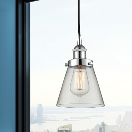 A large image of the Innovations Lighting 616-1PH-10-6 Cone Pendant Alternate Image