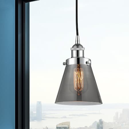 A large image of the Innovations Lighting 616-1PH-10-6 Cone Pendant Alternate Image