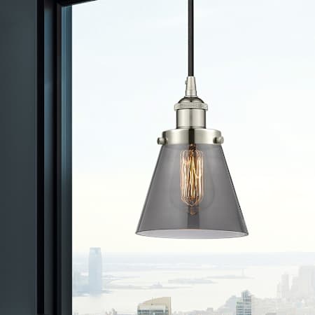 A large image of the Innovations Lighting 616-1PH-10-6 Cone Pendant Alternate Image
