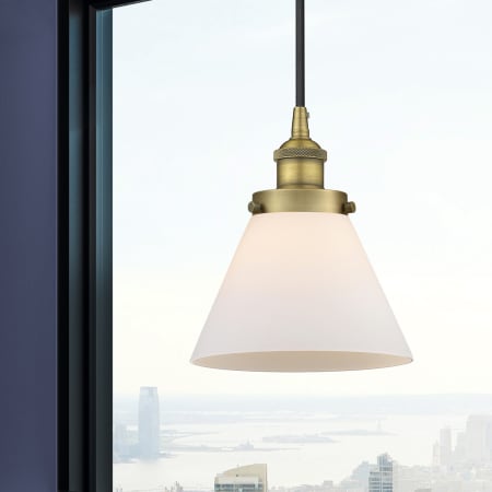 A large image of the Innovations Lighting 616-1PH-10-8 Cone Pendant Alternate Image