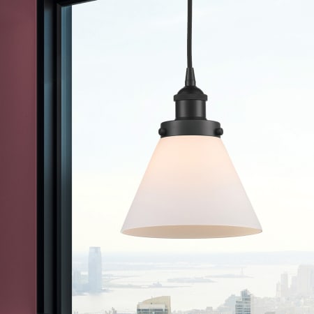 A large image of the Innovations Lighting 616-1PH-10-8 Cone Pendant Alternate Image