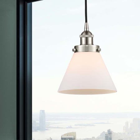 A large image of the Innovations Lighting 616-1PH-10-8 Cone Pendant Alternate Image