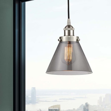 A large image of the Innovations Lighting 616-1PH-10-8 Cone Pendant Alternate Image