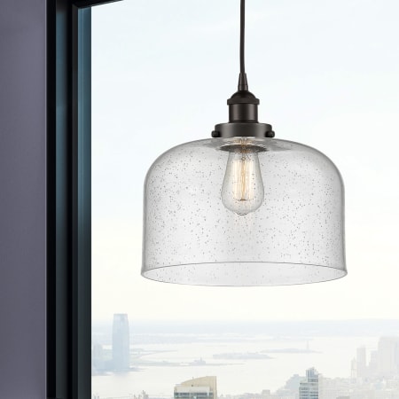 A large image of the Innovations Lighting 616-1PH-12-12-L Bell Pendant Alternate Image