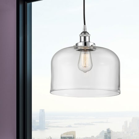 A large image of the Innovations Lighting 616-1PH-12-12-L Bell Pendant Alternate Image