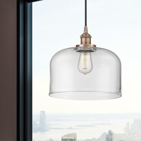 A large image of the Innovations Lighting 616-1PH-12-12-L Bell Pendant Alternate Image