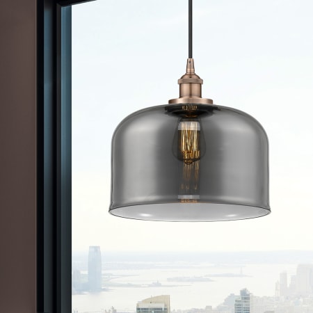 A large image of the Innovations Lighting 616-1PH-12-12-L Bell Pendant Alternate Image