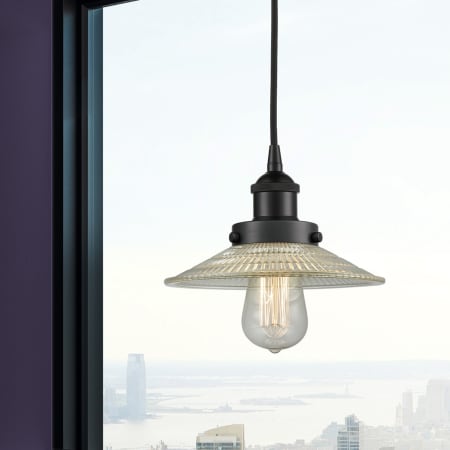 A large image of the Innovations Lighting 616-1PH-6-9 Halophane Pendant Alternate Image