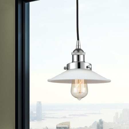 A large image of the Innovations Lighting 616-1PH-6-9 Halophane Pendant Alternate Image