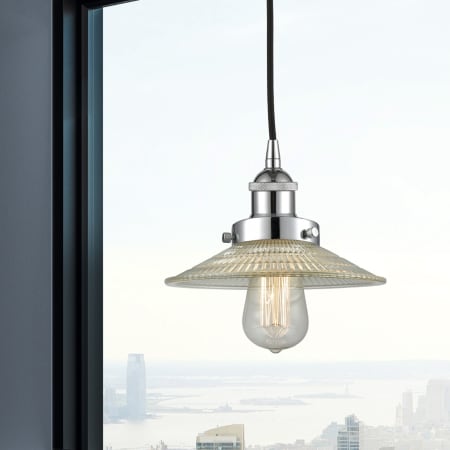 A large image of the Innovations Lighting 616-1PH-6-9 Halophane Pendant Alternate Image