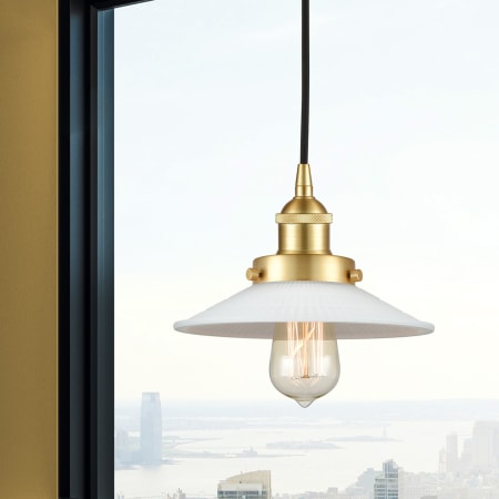 A large image of the Innovations Lighting 616-1PH-6-9 Halophane Pendant Alternate Image