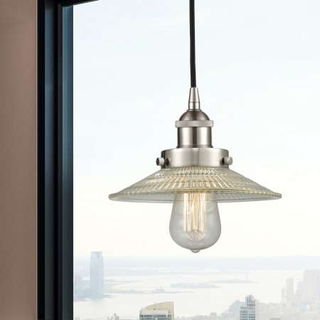 A large image of the Innovations Lighting 616-1PH-6-9 Halophane Pendant Alternate Image