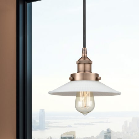 A large image of the Innovations Lighting 616-1PH-6-9 Halophane Pendant Alternate Image