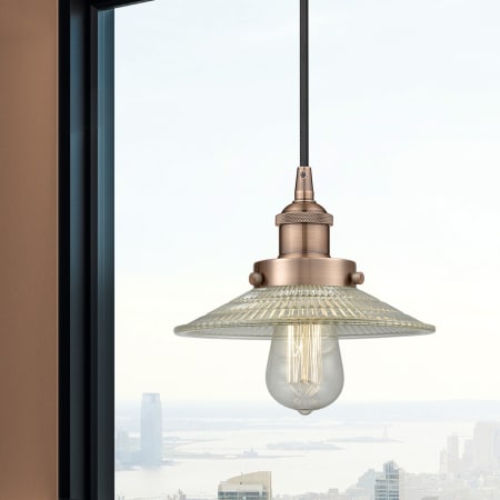 A large image of the Innovations Lighting 616-1PH-6-9 Halophane Pendant Alternate Image