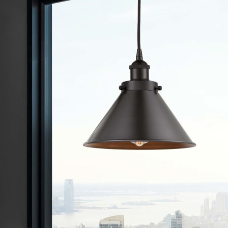 A large image of the Innovations Lighting 616-1PH-9-10 Briarcliff Pendant Alternate Image