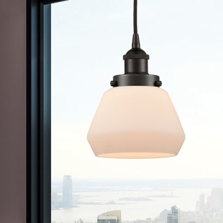 A large image of the Innovations Lighting 616-1PH-9-7 Fulton Pendant Alternate Image