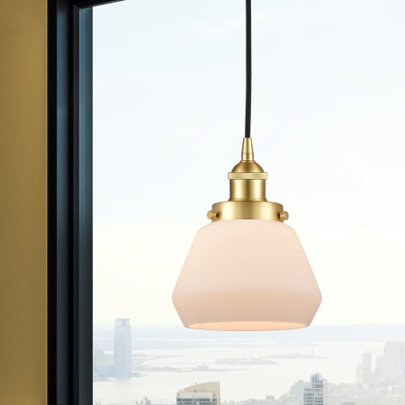 A large image of the Innovations Lighting 616-1PH-9-7 Fulton Pendant Alternate Image