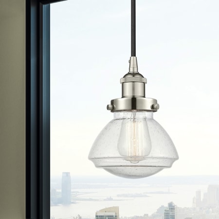 A large image of the Innovations Lighting 616-1PH-9-7 Olean Pendant Alternate Image