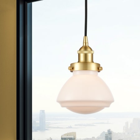 A large image of the Innovations Lighting 616-1PH-9-7 Olean Pendant Alternate Image