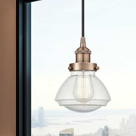 A large image of the Innovations Lighting 616-1PH-9-7 Olean Pendant Alternate Image