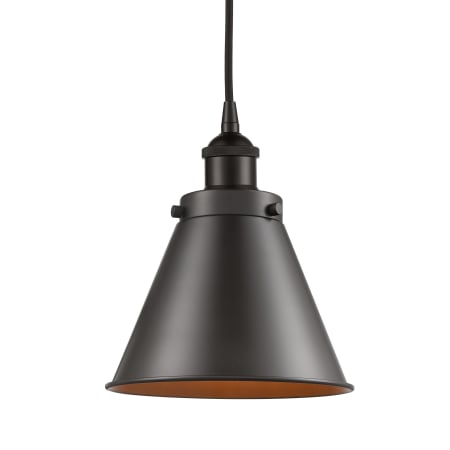 A large image of the Innovations Lighting 616-1PH-10-8 Appalachian Pendant Oil Rubbed Bronze