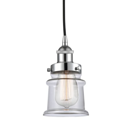 A large image of the Innovations Lighting 616-1PH-9-5 Canton Pendant Polished Chrome / Clear