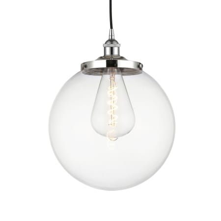 A large image of the Innovations Lighting 616-1PH-18-14 Beacon Pendant Polished Chrome / Clear
