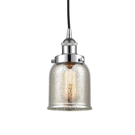 A large image of the Innovations Lighting 616-1PH-10-5 Bell Pendant Polished Chrome / Silver Plated Mercury