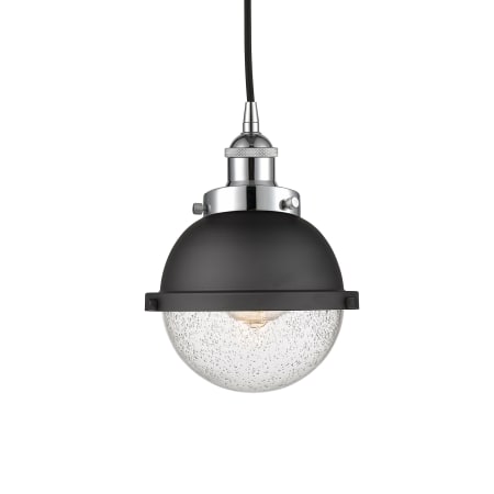 A large image of the Innovations Lighting 616-1PH-10-7 Hampden Pendant Polished Chrome / Seedy