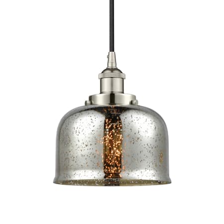 A large image of the Innovations Lighting 616-1PH-10-8 Bell Pendant Polished Nickel / Silver Plated Mercury